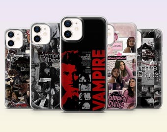 Vampire Diaries Phone Case Vampire fan Mystic Falls Cover for iPhone 17Pro,16,15,14,13,12,Samsung S26,S25,S24,S23Fe, A16, A56, Pixel 10,9Pro