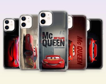 Lightning McQueen Phone Case Cars Speed Cover for iPhone 17Pro, 16, 15, 14, 13, 12, Samsung S26, S25, S24, S23Fe, A16, A56, Pixel 10, 9Pro