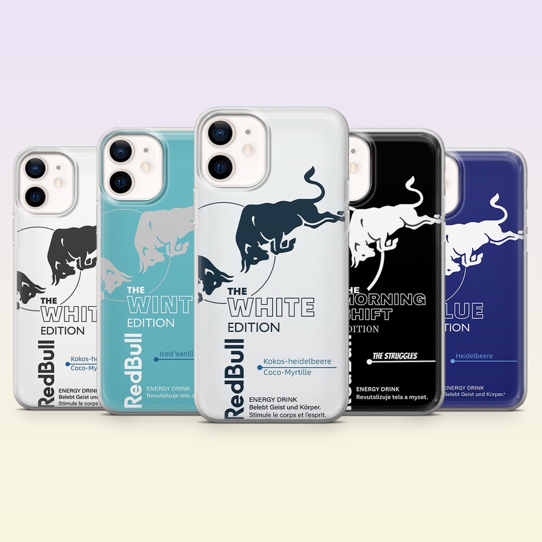 Red Bull Phone Case Energy Drink Party Cover for iPhone 17pro, 16, 15 ...