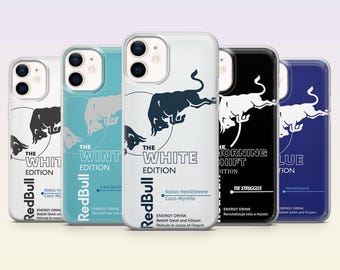 Red bull Phone Case Energy drink Party Cover for iPhone 17Pro, 16, 15, 14, 13, 12, Samsung S26, S25, S24, S23Fe, A16, A56, Pixel 10, 9Pro