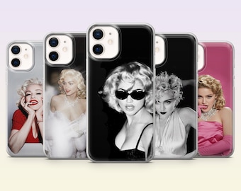 Madonna Phone Case Pop music Actress Cover for iPhone 17Pro, 16, 15, 14, 13, 12, Samsung S26, S25, S24, S23Fe, A16, A56, Pixel 10, 9Pro