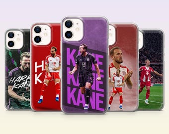 Harry Kane Phone Case Bayern Munich Football fan Cover for iPhone 17Pro,16,15,14,13,12,Samsung S26, S25, S24, S23Fe, A16, A56, Pixel 10,9Pro