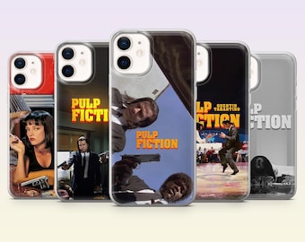Pulp Fiction Phone Case 90s movie Vintage Cover for iPhone 17Pro, 16, 15, 14, 13, 12, Samsung S26, S25, S24, S23Fe, A16, A56, Pixel 10, 9Pro
