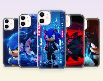 Sonic Phone Case Hedgehog Video game Cover for iPhone 17Pro, 16, 15, 14, 13, 12, Samsung S26, S25, S24, S23Fe, A16, A56, Pixel 10, 9Pro
