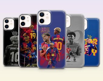Lamine Yamal Phone Case FC Barcelona Football Cover for iPhone 17Pro,16,15,14,13, 12, Samsung S26, S25, S24, S23Fe, A16, A56, Pixel 10, 9Pro