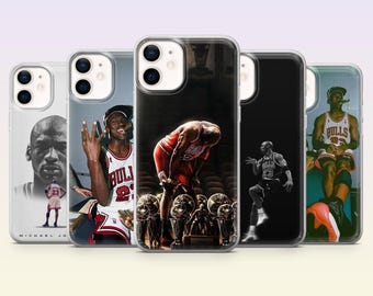 Micheal Jordan Phone Case Goat Basketball Cover for iPhone 17Pro, 16, 15, 14, 13, 12, Samsung S26, S25, S24, S23Fe, A16, A56, Pixel 10, 9Pro
