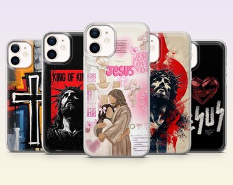God Phone Case Jesus fan Christian Cover for iPhone 17Pro, 16, 15, 14, 13, 12, Samsung S26, S25, S24, S23Fe, A16, A56, Pixel 10, 9Pro