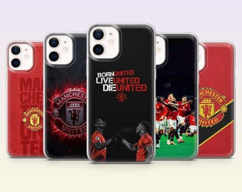 Manchester United Phone Case Football Soccer Cover for iPhone 17Pro,16,15,14, 13, 12, Samsung S26, S25, S24, S23Fe, A16, A56, Pixel 10, 9Pro