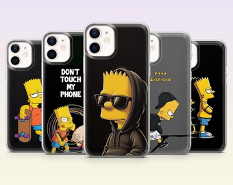 Bart Simpson Phone Case Simpsons Bart fan gift Cover for iPhone 17Pro,16,15,14,13,12, Samsung S26, S25, S24, S23Fe, A16, A56, Pixel 10, 9Pro