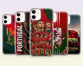 Portugal football Phone Case Football fan Soccer Cover for iPhone 17Pro,16,15,14,13,12,Samsung S26, S25, S24, S23Fe, A16, A56, Pixel 10,9Pro
