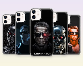 Terminator Phone Case Robot Silver Surfer Cover for iPhone 17Pro, 16, 15, 14, 13, 12, Samsung S26, S25, S24, S23Fe, A16, A56, Pixel 10, 9Pro