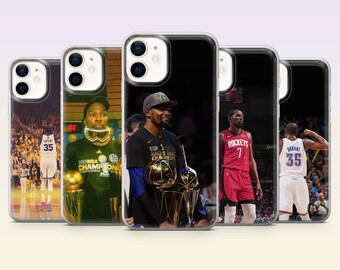 Kevin Durant Phone Case Basketball fan Rocekts fan Cover for iPhone 17Pro,16,15,14,13,12,Samsung S26,S25,S24,S23Fe, A16, A56, Pixel 10, 9Pro