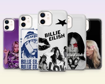 Billie Eilish Phone Case Singer Pop music Cover for iPhone 17Pro, 16, 15, 14, 13, 12, Samsung S26, S25, S24, S23Fe, A16, A56, Pixel 10, 9Pro