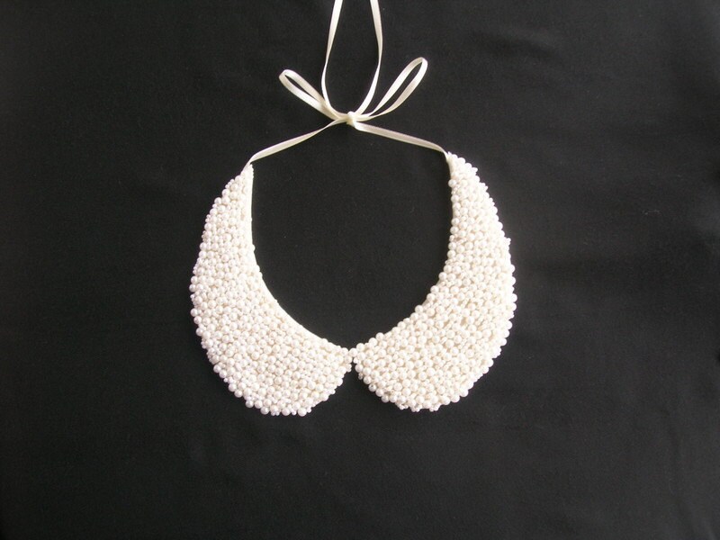 Pearl Peter Pan Collar Necklace Peter Pan Collar Necklace Pearl Collar Necklace Neverland Necklace Peter Pan Jewelry Acorn Necklace Etsy