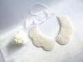 Wedding Pearl Necklace, Bridal Pearl Jewelry, Jewelry Embroidered, Collar Necklace, Peter Pan Collar product logo