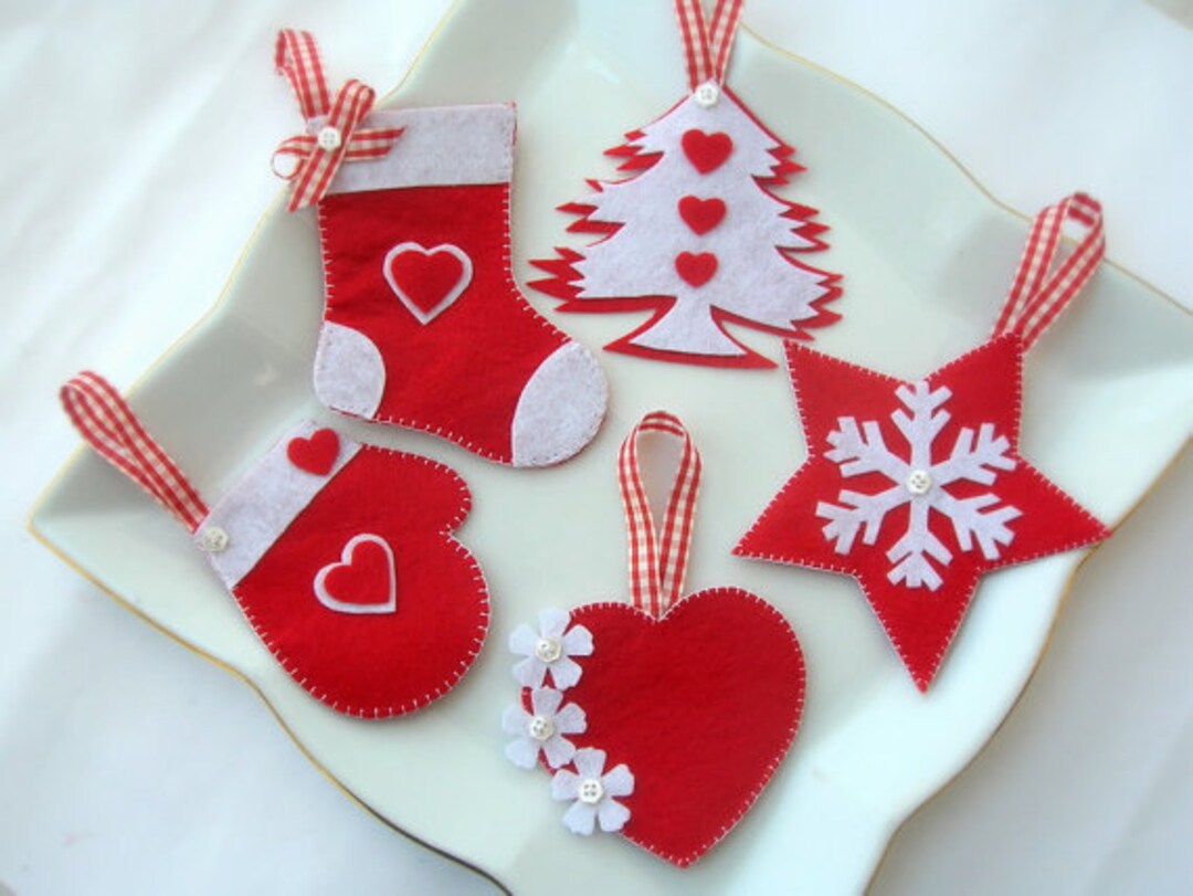Christmas Felt Tree Ornaments. Christmas Tree Ornaments Home - Etsy