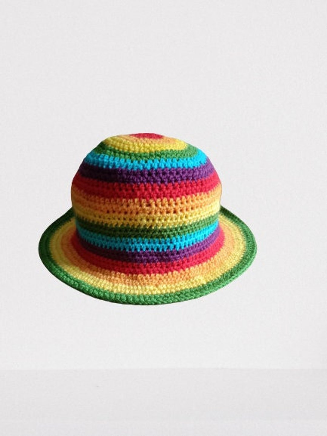 Rainbow Bucket Hat, Crochet Bucket Hat, Gift for Her, Valentines Day