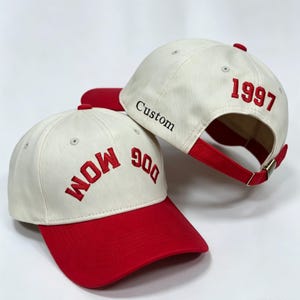 Bestickter Upside Down Text Hut, personalisierte Retro zweifarbige Snapback Trucker Cap