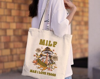 Details about   Mushroom Veggie Garden FUNNY Personalized COTTON Shopping Tote Bag Handbags 