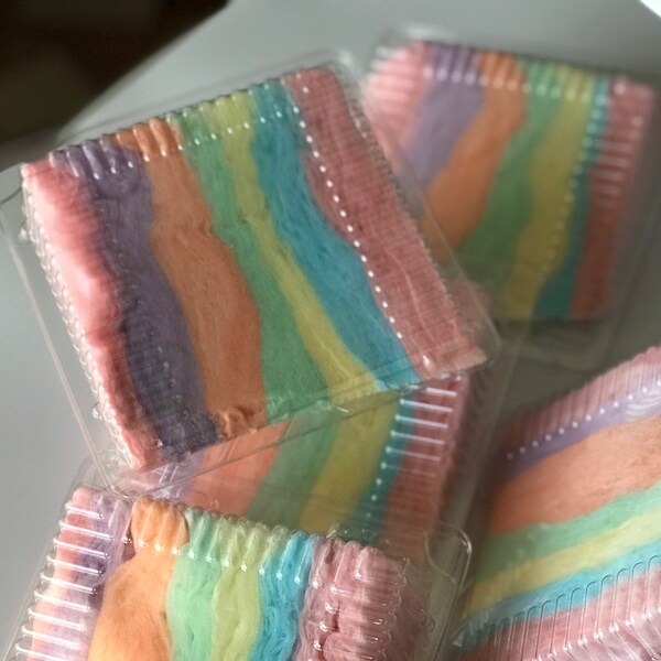 Cotton Candy Cake | Cake Slices | Rainbow Cotton Candy | Birthday Party Favors | Unique Party Idea | Drive through Birthday | Unicorn Party
