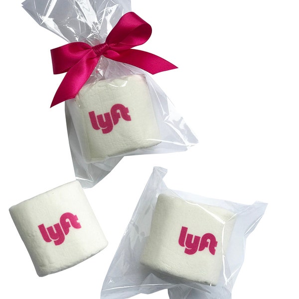 Corporate Gifts. Logo Branded Marshmallow. Individually wrapped. Personalized Client Gifts. Edible Promotions. Unique Desk Drop. Business