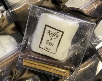 Rustic Wedding Favors smores. 12 Unique Guest Takeaways. Smore Love Favors. Fall Wedding Idea. Glamping. Summer Party Idea. Smore Fun.