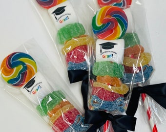 Graduation Party Favors , class of 2023, table decor, Party Favors, candy kabob, graduation candy, kindergarten graduation, gift, custom*