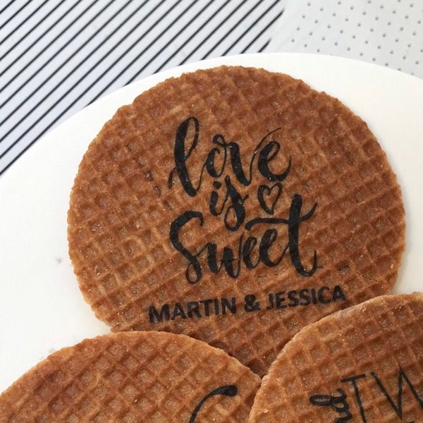 Unique Wedding Favors. Stroopwafel Favors. Personalized Treats. Edible Party Favors. Gourmet Food Gifts. Edible Image. Fall Favors. Coffee