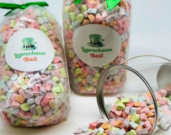 St Patricks Day Gift | Freeze Dried Candy | Cereal Marshmallows | Leprechaun trap kit | four leaf clover | Gift for coworker | Gift Delivery