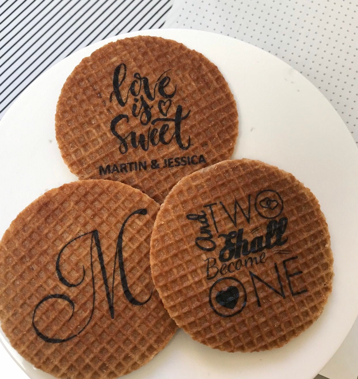 Stroopwafel Wedding Favors