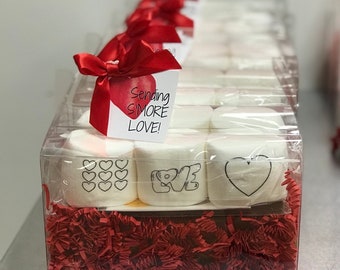 Valentines Day Gift. S’more Kit . Family activity. Paint Your Own. S’mores. Color on marshmallows. Chocolate gift. DIY Food Kit . Foodie.