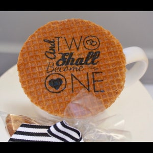 Personalized Wedding Favors | Stroopwafels Edible Wedding Favors | Unique Guest Takeaway | Cookie Favors | Bridal Shower Favors | Tea Party