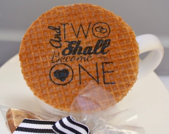 Personalized Wedding Favors | Stroopwafels Edible Wedding Favors | Unique Guest Takeaway | Cookie Favors | Bridal Shower Favors | Tea Party