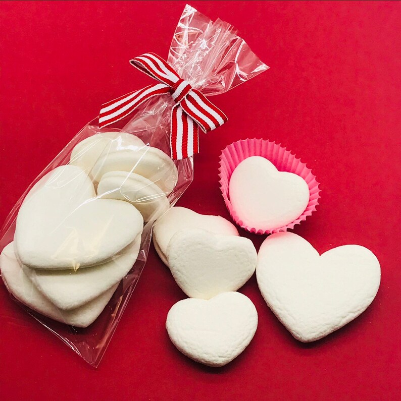 Valentines Day Heart Marshmallow Love Hot Chocolate Bomb Marshmallow Vanilla Holiday Gift Client Gift Box Hot Cocoa Gift Idea afbeelding 1