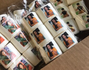 Photo Gift. Photo Marshmallows. Wedding. Fun food gift. Coworker Gift. WFH Gift. Birthday Gift Idea. Mothers Day Gift. Fire Pit Gift idea