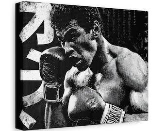 MMA Kämpfer Leinwand Kunst, Kampfsport Octagon Decor, Home Gym Art, UFC Fan Geschenk