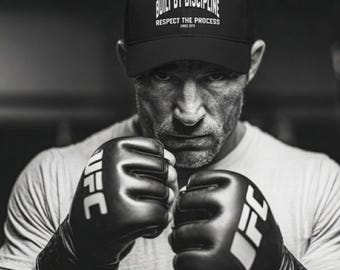 Built by Discipline Workout Cap, Gym Training Motivation, MMA Fighter Gift
