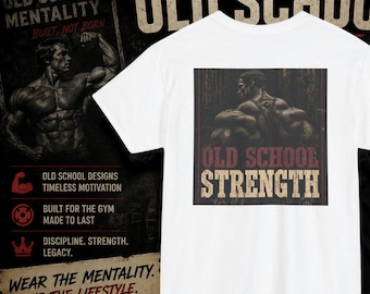 Vintage Gym Motivational Shirt T-Shirt | Old School Strength Bodybuilding