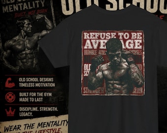 Verweigere das Durchschnittliche Motivations-Trainings-Shirt | Abschlag für MMA Kraftsportler