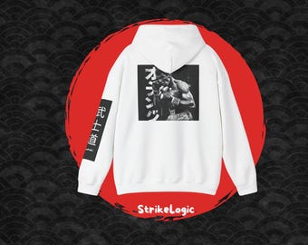 Japanischer Kämpfer Unisex Hoodie, MMA Anime Grafik-Sweatshirt