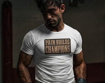 Schmerz bilde Meister Motivations-Fitness-Shirt T-Shirt | MMA Fighter UFC Fitness