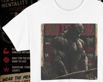 Vintage Old School Body Building Workout inspirierendes Zitat Shirt | Gym MMA UFC Fans, Motivationstraining Shirt