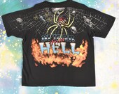vintage 90s SPIDER FROM HELL Anvil T Shirt