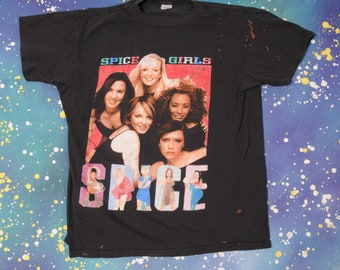 Personalised Spice Girls Spice World Tour nel Regno Unito 2019 Girl T-shirt con logo personalizzato//T-shirt