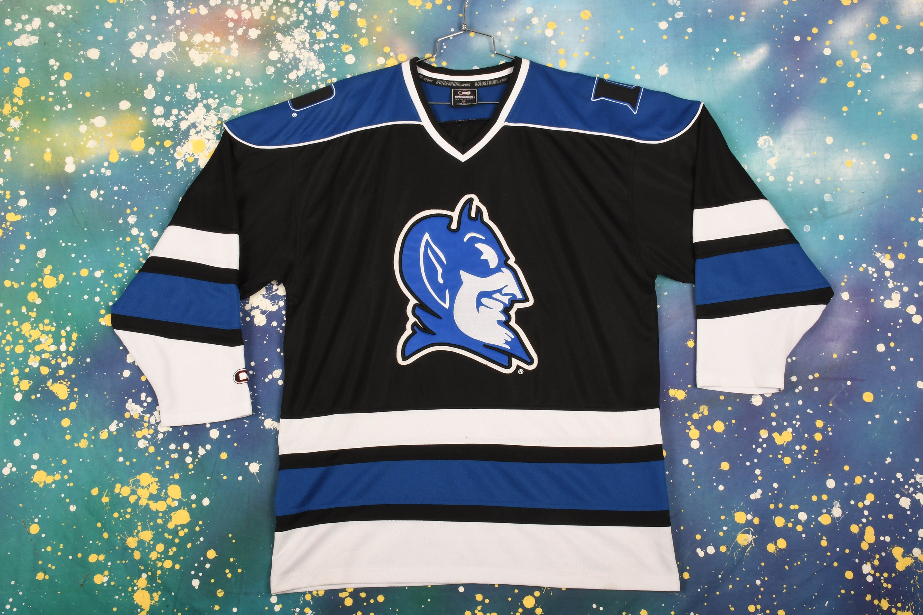 Duke Blue Devils Hockey Jersey Tamaño XL Etsy