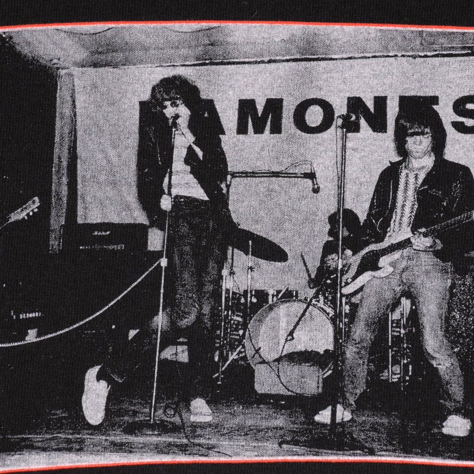 T-shirt The Ramones CBGB 1978 Punk Rock Officiel - Homme Noir Coton Neuf