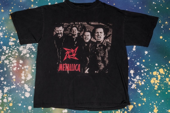 1990s METALLICA Vintage Concert T-Shirt Size L 199