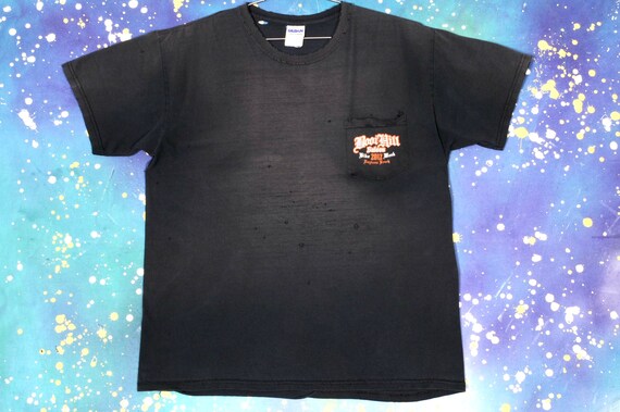 Boot Hill Harley Davidson Biker Pocket T-Shirt Siz
