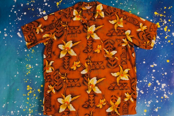 Kamehameha HAWAIIAN Shirt Size L