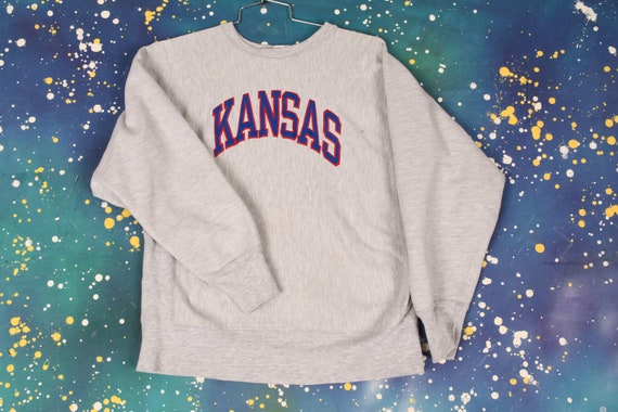 Vintage Champion Reverse Weave Kansas Crewneck Swe